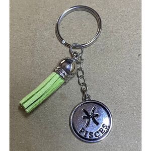 ☀️3/$12☀️ Pisces Keychain with Green Tassel